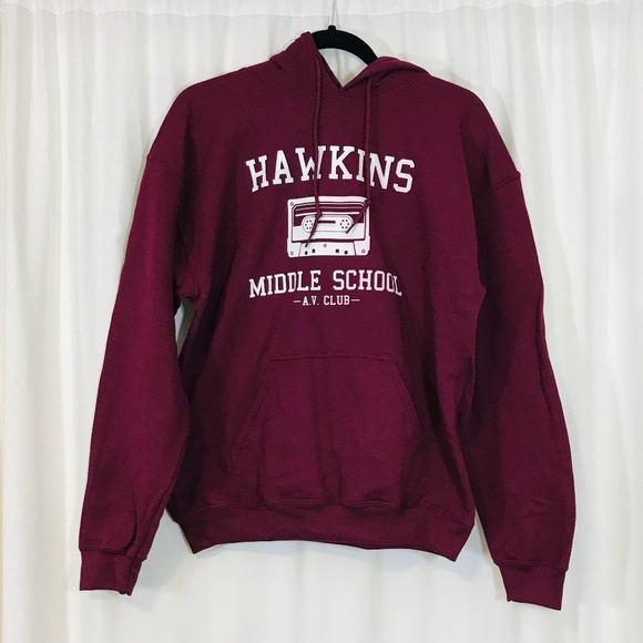 Gildan Other - Stranger Things | Hawkins Hoodie Sweater | B28